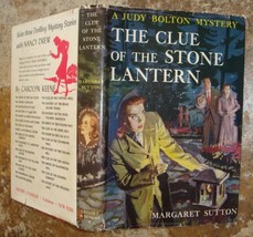 Judy Bolton 21 The Clue of the Stone Lantern 1st First Ed. solid red Sutton - $49.95