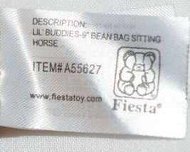 Fiest Brand A55627 Lil Buddies Tan 9 Inch Oklahoma Bean Bag Sitting Horse image 5