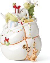 Lenox Grinch Cookie Jar Figurine Max Dr. Seuss Who Stole Merry Grinchmas... - $177.84 CAD