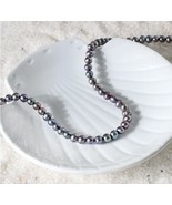 Black Pearl Smooth Rondelle Necklace - $48.41 CAD+