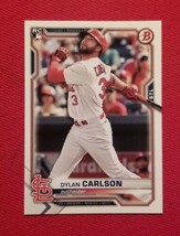 2021 Bowman Dylan Carlson Rookie Rc #35 St. Louis Cardinals Free Shipping - £1.56 GBP