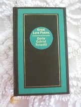 1971 Rossetti GREAT LOVE POEMS Hardcover w/Cardboard Sleeve - 3-1/4&quot; x 5-1/4&quot; - £7.81 GBP