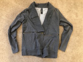 Mondetta Gray Collared Zippered Longsleeve Jacket Blazer Women&#39;s Size Small - $20.43