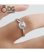 Solitaire Lab Grown Engagement Ring, 1.00 Ct Lab Grown Diamond Engagemen... - $988.00