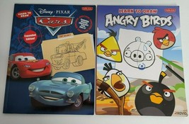 2 Learn to Draw Books Lot Disney Pixars Cars &amp; Angry Birds by Walter Foster Kids - $11.99