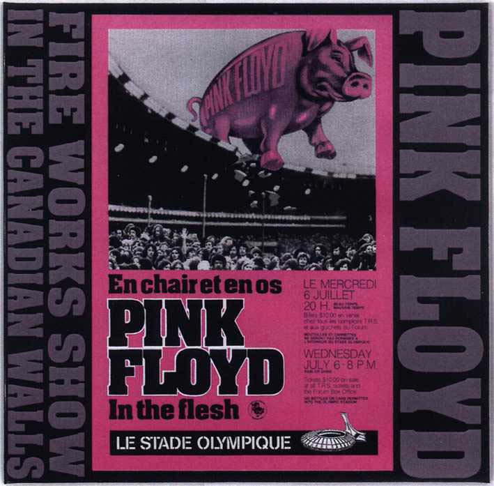 Pink Floyd Olympic Stadium Montreal, Canada July 6th 1977 CD Very Rare - $25.00