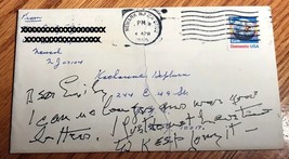 KATHARINE HEPBURN Handwritten Fan Mail response with Transmittal Envelope Movie  - £79.99 GBP