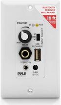 Pyle PWA15BT Wireless BT In-Wall Audio Receiver w/ Amplifier/USB/Aux/Mic... - $492.62 MXN