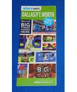 BRAND NEW 2016-17 DALLAS FORT WORTH WHERE MAP &amp; VISITOR&#39;S GUIDE GREAT RE... - £3.18 GBP