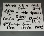 Talented Kitchen 135 Pantry Labels for Food Containers, Black Cursive - $8.99