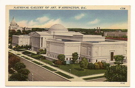 national Gallery Of Art. Washington DC C238 linen vintage Postcard Unused - £4.57 GBP