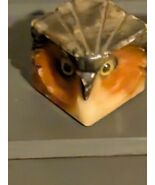 Vtg Pair  1980 Carved Southwest ALABASTER  CARVED OWL PAPERWEIGHTS MADE ... - €38,35 EUR