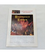 TSR Dragon Dice 1995 Tiny Reference Folder Booklet - $10.69