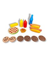 Vintage Pretend Play Fake Food Props Realistic Plastic Toys Hot Dog Pie ... - £14.91 GBP