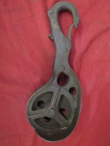Vintage Heavy Wheel Metal Pulley #2 - £23.34 GBP