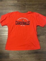University of Louisville Cardinals T-Shirt Men&#39;s Size Large XL Short Sleeve - £7.81 GBP