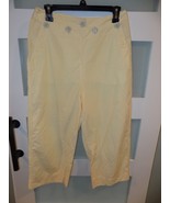 LAUREN RALPH LAUREN GREEN LABEL NAUTICAL YELLOW CAPRI&#39;S SIZE 8 WOMEN&#39;S - $27.45 CAD