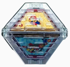 Super Mario Bros Vtg. 1997 8-Sided Plastica Double Sided Piramide Maze Puzzle - £16.07 GBP