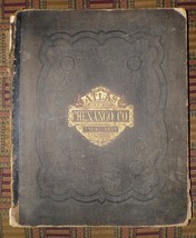 XRARE:1875 Atlas of Chenango County New York - color maps - original leather - £386.15 GBP