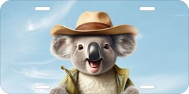 Koala Bear Australia Hat Smiling Aluminum Metal License Plate 145 - £10.16 GBP+