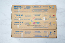 4 New OEM Toshiba eSTUDIO 2330C,2820C,3530C,4520C T-FC28 CMYK Toner Cart... - $163.35