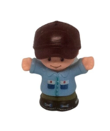 Fisher Price Mattel 2016 Little People Helpful Harvester Boy Man Brown Hat - £4.70 GBP
