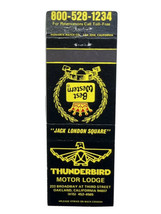 Thunderbird Motor Lodge Hotel Motel Oakland California Matchbook Cover Matchbox - £3.91 GBP