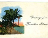 Greetings from Hawaiian Islands Postcard 1939 - £9.34 GBP