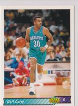 Del Curry Hornets Guard 1992-93 Upper Deck Card # 289 Excellent - $1.44