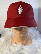 Red Womens Golf Ahead Hat Classic Fit 50+ UPF Adjustable Cap - $19.99