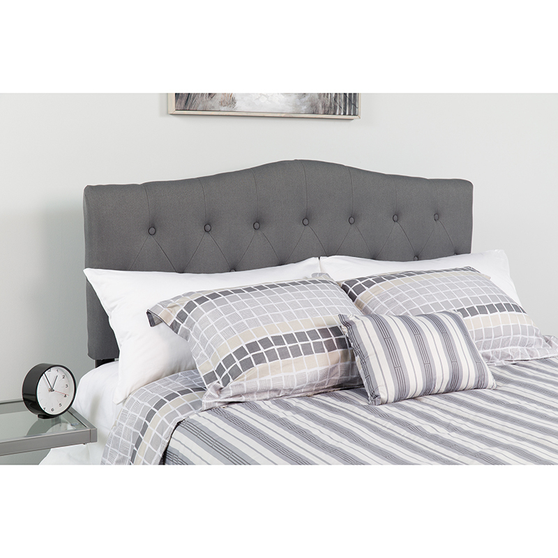 Full Headboard-Gray Fabric HG-HB1708-F-DG-GG