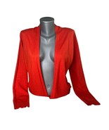 Cyrus Women’s Red Orange Open Cardigan Duster Top Size Small  - €15,58 EUR