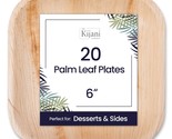 Kijani Palm Leaf Plates | Bamboo Plates Disposable Like | 6 Inch Square ... - £28.32 GBP