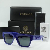 VERSACE VE4430U 529487 Bluette/Dark Grey 53-20-140 Sunglasses New Authentic - £125.29 GBP