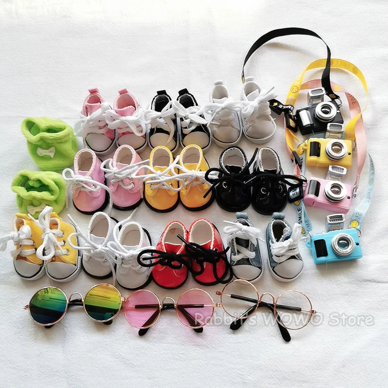 Mini Plush Doll Accessories for 20cm Korea Kpop EXO Idol Dolls Canvas Shoes - £7.13 GBP+