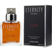 Eternity Flame By Calvin Klein Edt Spray 3.4 Oz - £29.49 GBP