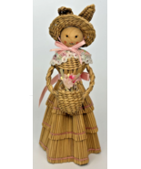 Vintage Japanese Woven Easter Bunny Spring Doll Figurine SKU PB196/8 - £20.31 GBP