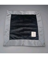 Little Giraffe Blue White Stripes Velvet Satin Security Blanket 1B - $2,769.48 MXN