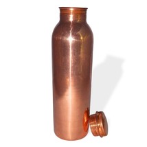 Pure Copper Bottle Silver Touch Copper Bottle For Various Health Benefit 1000 ml - £18.90 GBP