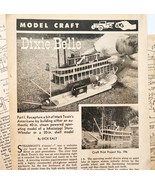 1954 Mark Twain Dixie Belle Model Ship Pattern Craft Lot of 3 Pgs Steame... - $467.16 MXN