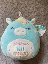 8” Squishmallow Hudson The Unicorn “Embrace Your Weirdness” NWT - £7.89 GBP