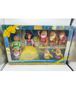 Vintage Snow White &amp; The Seven Dwarfs Color Changing Doll Figure Set Dis... - $66.49