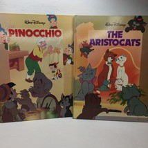 Vintage Lot 2 Kid Books Wonderful World Disney Classics The Aristocats Pinocchio - £11.78 GBP