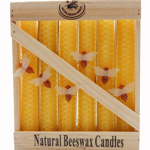 Green Pastures Wholesale Beeswax Yellow Taper Candle, 6-Inch (BWT6-Y) - $18.99