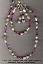 Necklace Bracelet Earrings Set - Leopardskin Jasper Swarovski Crystals (27707Sa) - £99.91 GBP