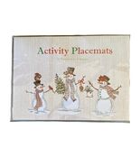 Pier 1 Activity Placemats Paper Christmas Holiday 16 Mats 4 Designs Seal... - €11,73 EUR