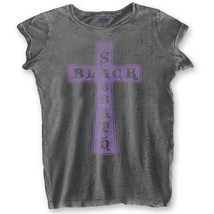 Ladies Black Sabbath Burnout Cross Official Tee T-Shirt Womens Girls - £25.10 GBP