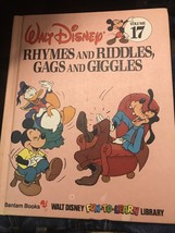 WALT DISNEY RHYMES AND RIDDLES, GAGS AND GIGGLES VOL. 17 HARDCOVER - £7.18 GBP