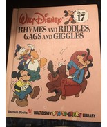 WALT DISNEY RHYMES AND RIDDLES, GAGS AND GIGGLES VOL. 17 HARDCOVER - £7.18 GBP