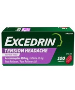 Excedrin Tension Headache Relief Caplets, Acetaminophen 500mg, Caffeine ... - €13,58 EUR